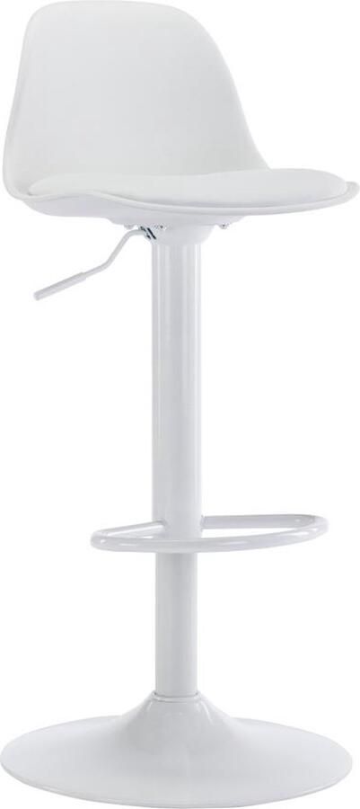 Vente-unique Set van 2 barkrukken van polypropyleen en metaal Wit XAFI L 41 cm x H 101.5 cm x D 39 cm - Foto 2