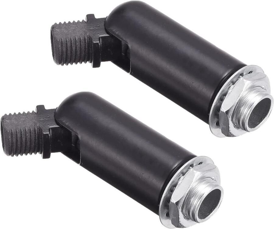 Set van 2 dakadapters 180 graden draaischarnier M10 schroefdraad voor kroonluchters zwart eenvoudig te installeren