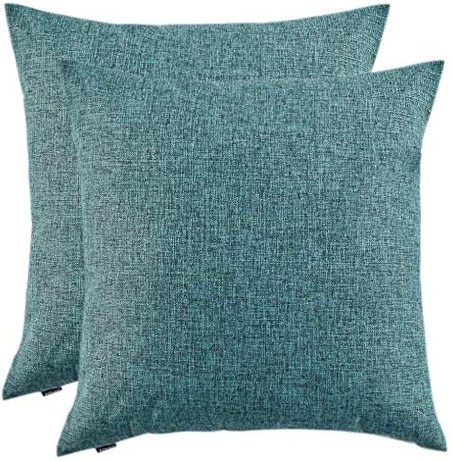 Set van 2 Decoratieve Linnen Kussens Comfortabele en Duurzame Kussenhoezen voor Bank