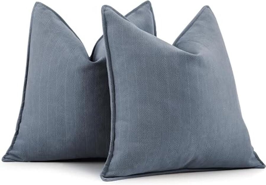 Set van 2 Elegante Chenille Kussenhoezen voor Sofa en Bed