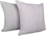 Set van 2 Gräfenstayn Premium Kussenhoezen 100% Katoen 40 x 40 cm Visgraatmotief Kussenslopen Decoratieve Kussenhoes voor Bed Sofa of Bank (Antraciet) - Thumbnail 1