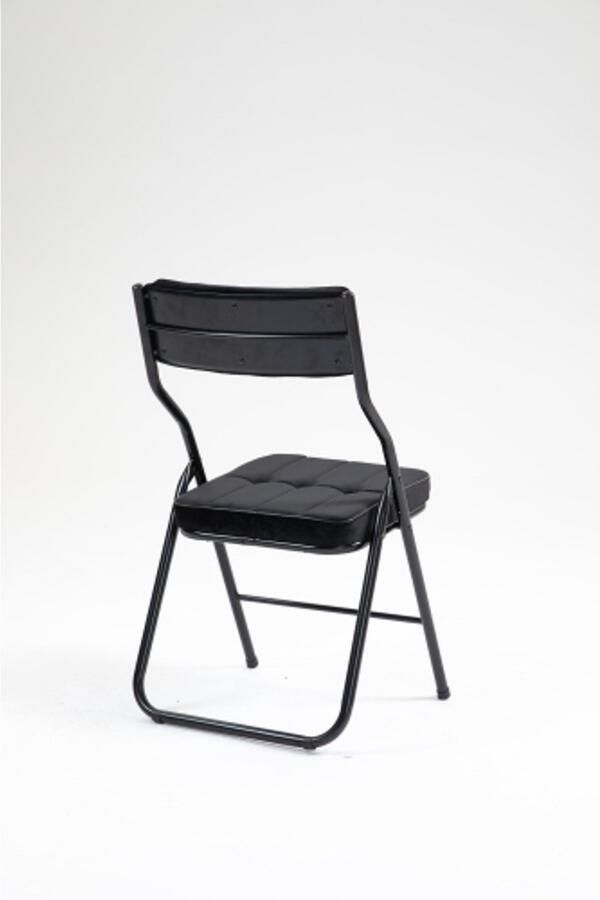 Vouwstoelen 2-pak vouwbare eetstoelen met kussen draagbaar en samengestelde vouwbaar extra stoel voor gasten keuken kantoor bruiloft feest zwart - Foto 3