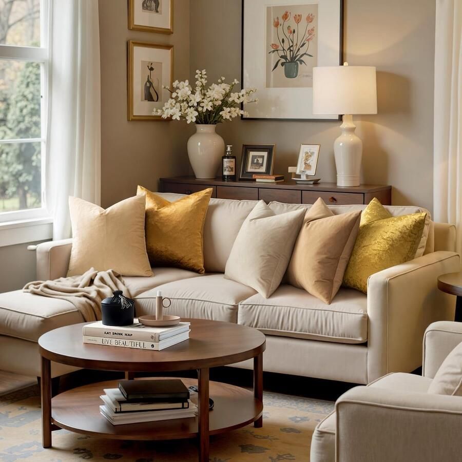 Set van 2 Kussenhoezen van Fluweel Decoratief Champagne Goud Bank Kussensloop Superglad Zacht Woondecoratie Woonkamer Slaapkamer Bank 2 Stuks 50 x 50 cm