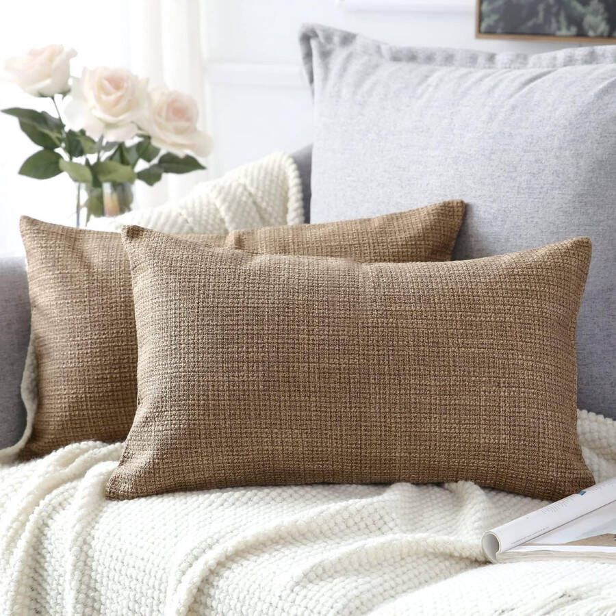 Kussenhoes 45 x 45 cm decoratieve voordeelset van 4 waterdicht buitenkussen tuinkussen weerbestendig ademend abstract geometrisch kussenhoes tuindecoratie voor buiten thuis bank tuin