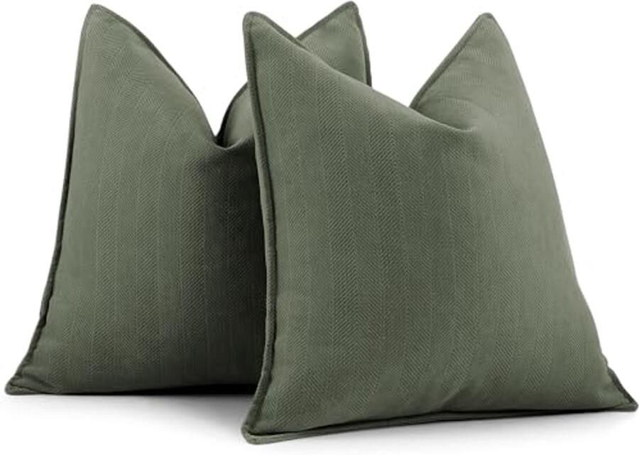 Set van 2 Zachte Chenille Kussenslopen voor Sofa en Bed Elegante Decoratie