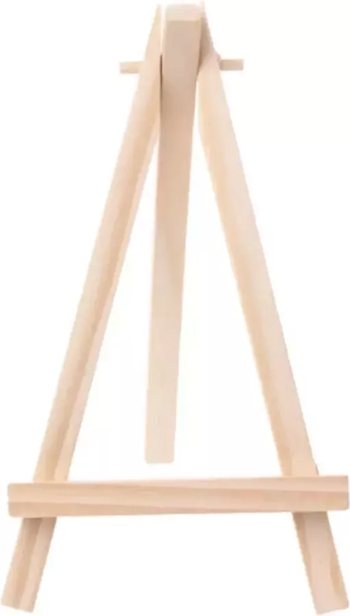 Set van 2 mini houtezels Mini statief Fotohouder Telefoonhouder Home deco Art project Bruiloft Naam kaart houder Tafel plaats houder Presentatie Mini Schilderij Schildersezel 15 x 8 cm Creatief Hout Feest Foto