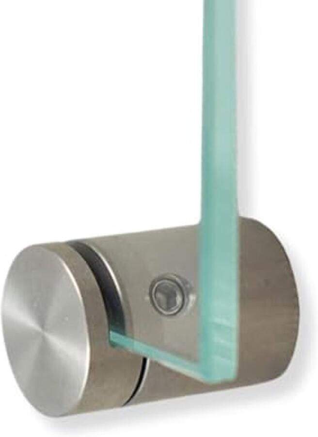 Set van 2 Roestvrijstalen Klembevestigingen voor Glaspanelen Geschikt voor Plaatdikte 1 5-10 mm