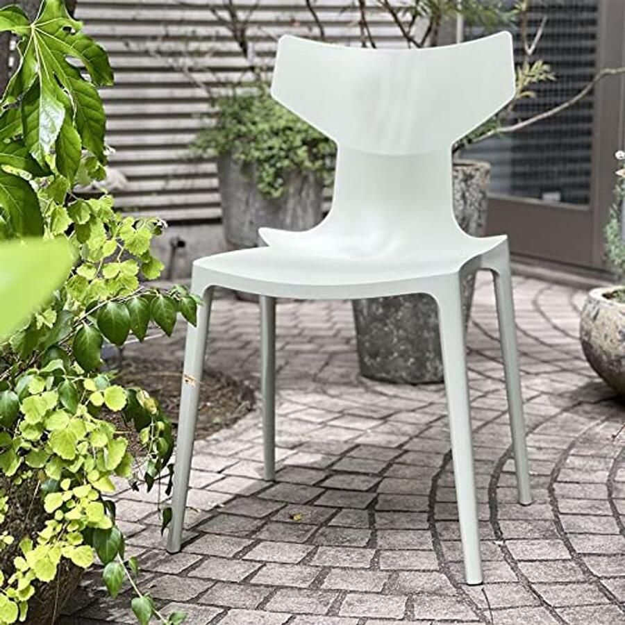 Set van 2 Stapelbare Stoelen voor Binnen en Buiten Grijs