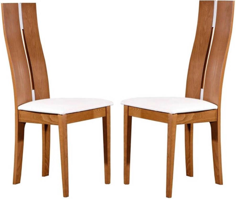 Vente-unique Set van 2 stoelen SALENA massief beuken eiken L 44 cm x H 103 cm x D 50 cm - Foto 3
