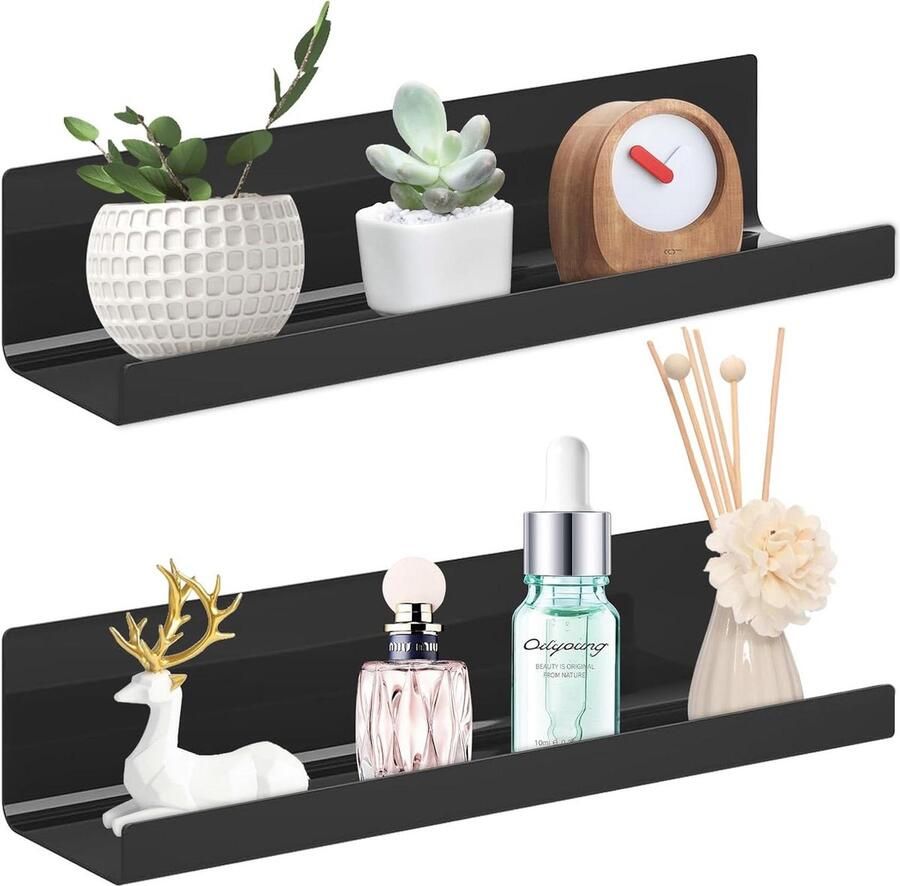 Set van 2 wandgemonteerde afstandsbedieningshouders plakhouder whiteboard markers houder geen boren universele houder organizer box voor mediaspeler controller mobiele telefoons opladen