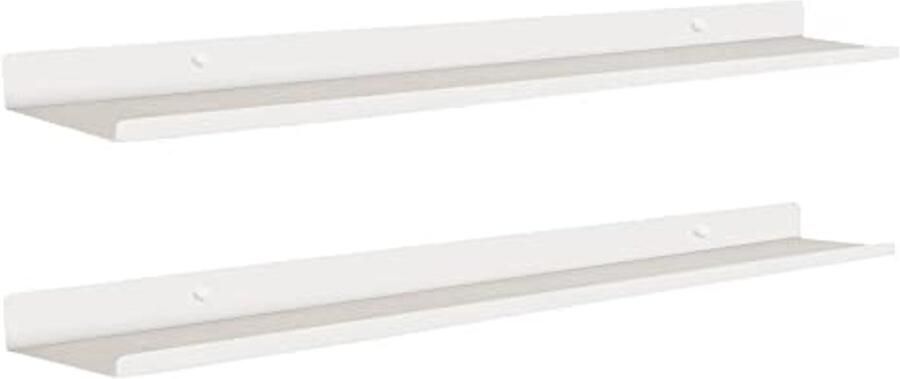 Set van 2 Wandplanken 110cm van Metaal Zwevende Plank voor Decoratie Keuken Organizer en Wandplank Decoratie voor de Woonkamer Plank voor Planten