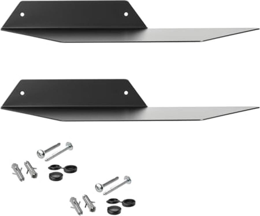 Set van 2 wandplanken HOVER-II Modern design onzichtbare wandbevestiging ideaal voor boeken en decoraties