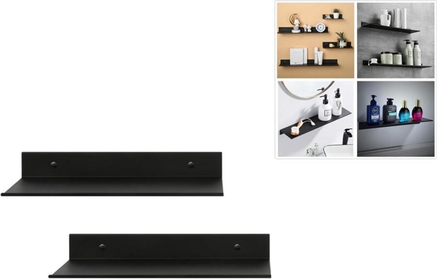 Set van 2 Wandplanken Zwevende Planken Display Richels Wandplank Zwevende Ledge Opbergdisplay Boekenplank – Ideaal Voor Opslag en Display