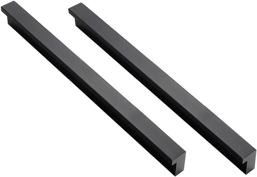 2 stuks L-vormige keukenkast deurgreepknoppen aluminiumlegering 224mm set dressoir lade handgrepen