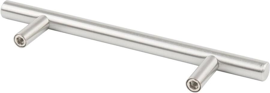 Set van 20 duurzame T-Bar handgrepen Roestvrijstaal 150 mm breed; 96 mm centra voor kasten deuren laden in zilverkleur