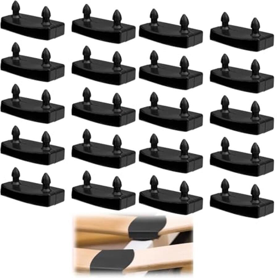 Set van 20 houders voor lattenbodems Duurzaam kunststof voor bedstabiliteit