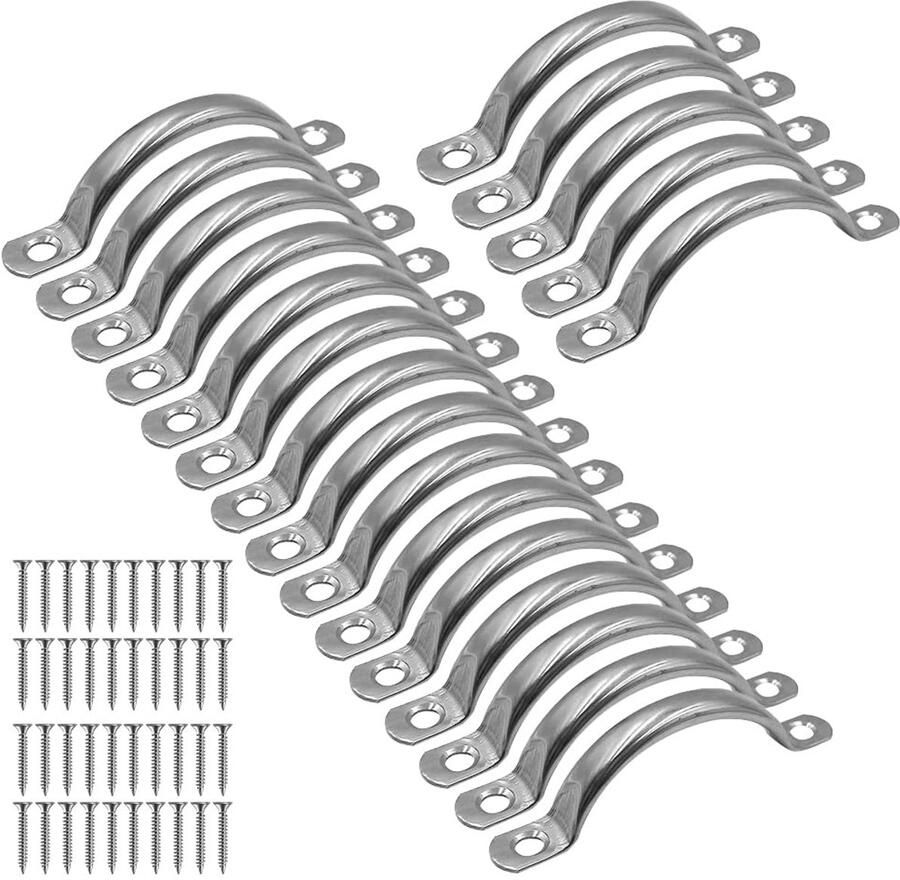 Ibenzoa Set van 20 Roestvrijstalen Handgrepen voor Toepassingen – Duurzaam en Functioneel