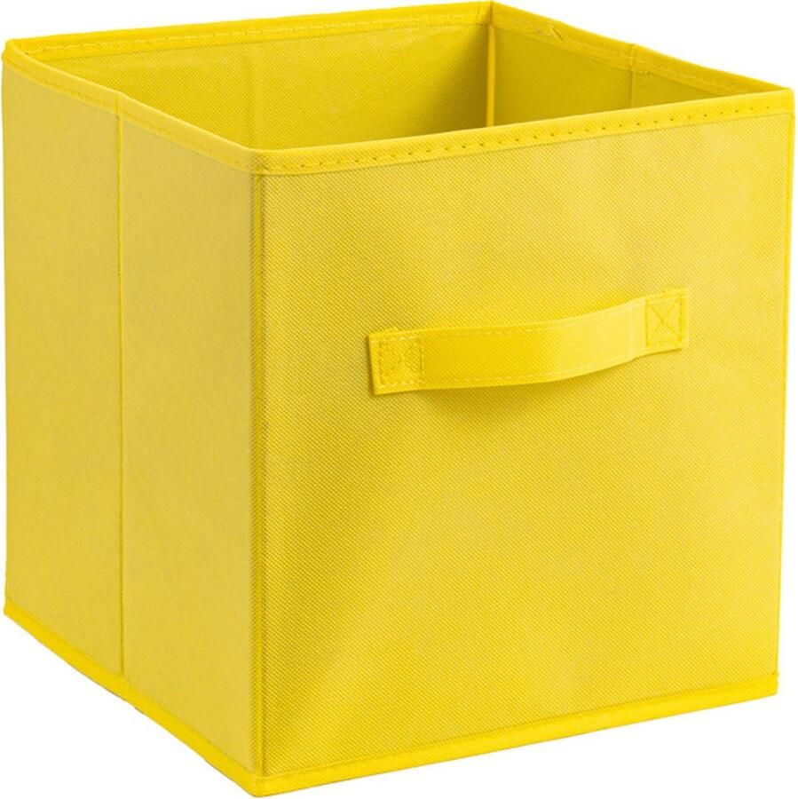 Set van 3 opvouwbare opbergdozen stoffen opbergdozen met handgrepen en stoffen opberglade voor kast- en speelgoedopslag. Twee specificaties: 27*27*28CM & 33*38*33CM meerdere kleuren beschikbaar