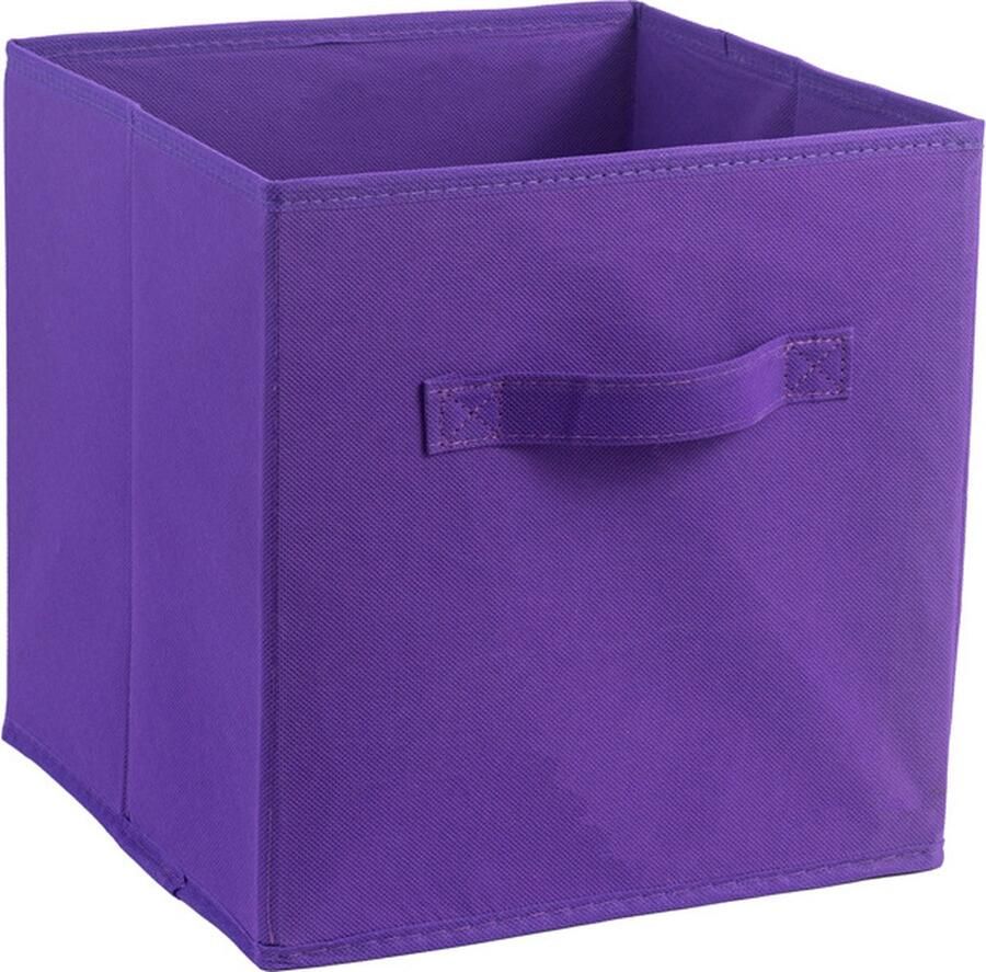 Set van 3 opvouwbare opbergdozen stoffen opbergdozen met handgrepen en stoffen opberglade voor kast- en speelgoedopslag. Twee specificaties: 27*27*28CM & 33*38*33CM meerdere kleuren beschikbaar