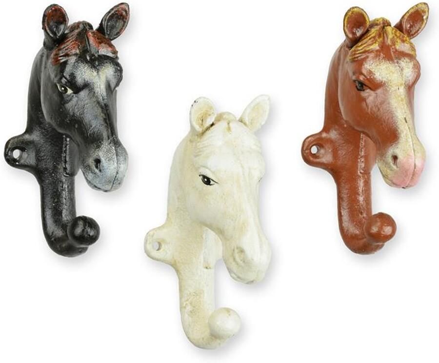 De Splinter B.V. EEN SET VAN 3 KAPSTOKKEN IN DE VORM VAN EEN PAARDENHOOFD