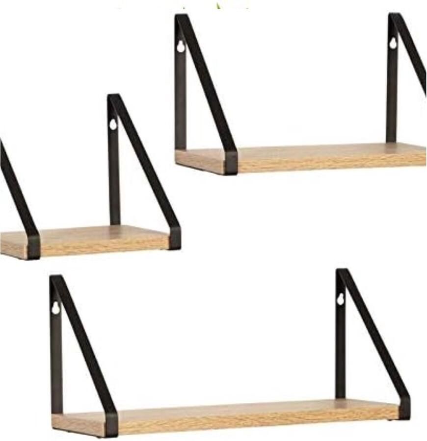 Set van 3 wandplanken DETROIT industrieel design