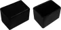 Set van 32 flexibele stoelpootdoppen (omdop rechthoek 20x30 mm zwart) [O-RA-20x30-B] [WD1582115387] - Thumbnail 1