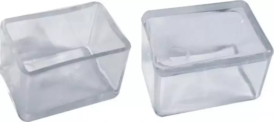 Set van 32 flexibele stoelpootdoppen (omdop rechthoek 30x50 mm transparant) [O-RA-30x50-T] [WD1602629344]