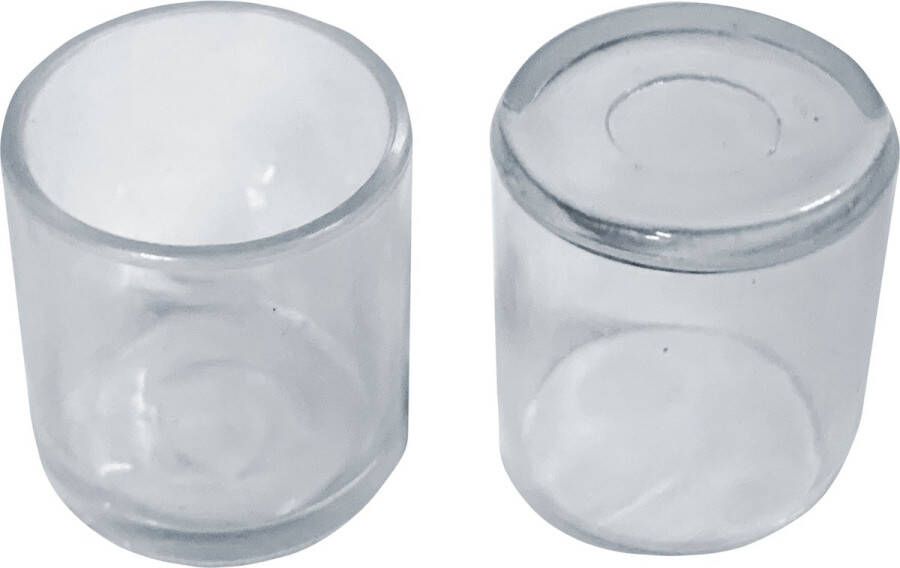 Set van 32 flexibele stoelpootdoppen (omdop rond 16 mm transparant) [O-RO-16-T] [WD1578680847]