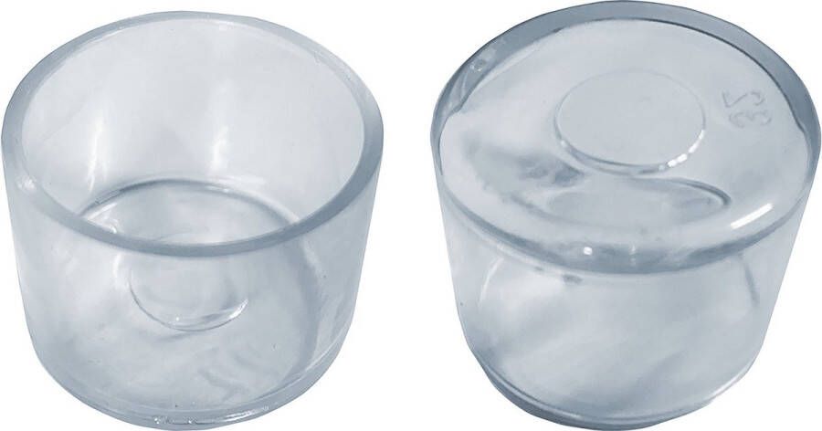 Set van 32 flexibele stoelpootdoppen (omdop rond 30 mm transparant) [O-RO-30-T] [WD1580078246]