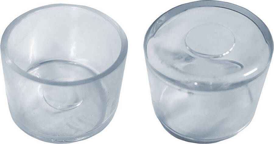Set van 32 flexibele stoelpootdoppen (omdop rond 40 mm transparant) [O-RO-40-T] [WD1597529456]