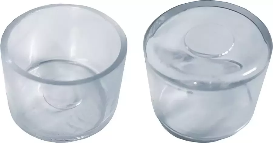 Set van 32 flexibele stoelpootdoppen (omdop rond 60 mm transparant) [O-RO-60-T] [WD1597858495]