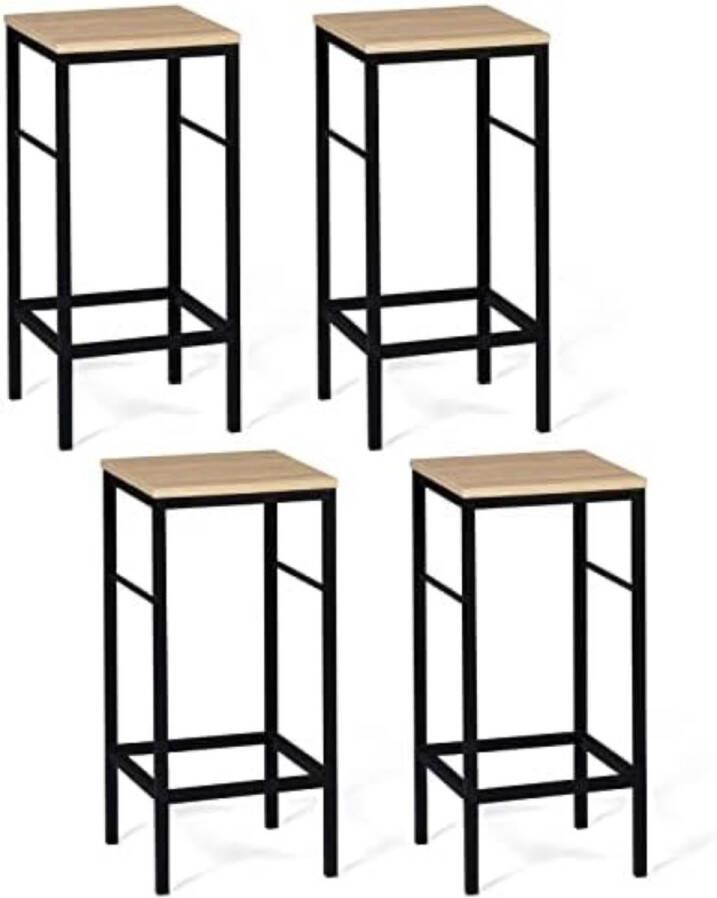 Set van 4 barkrukken Detroit industrieel design