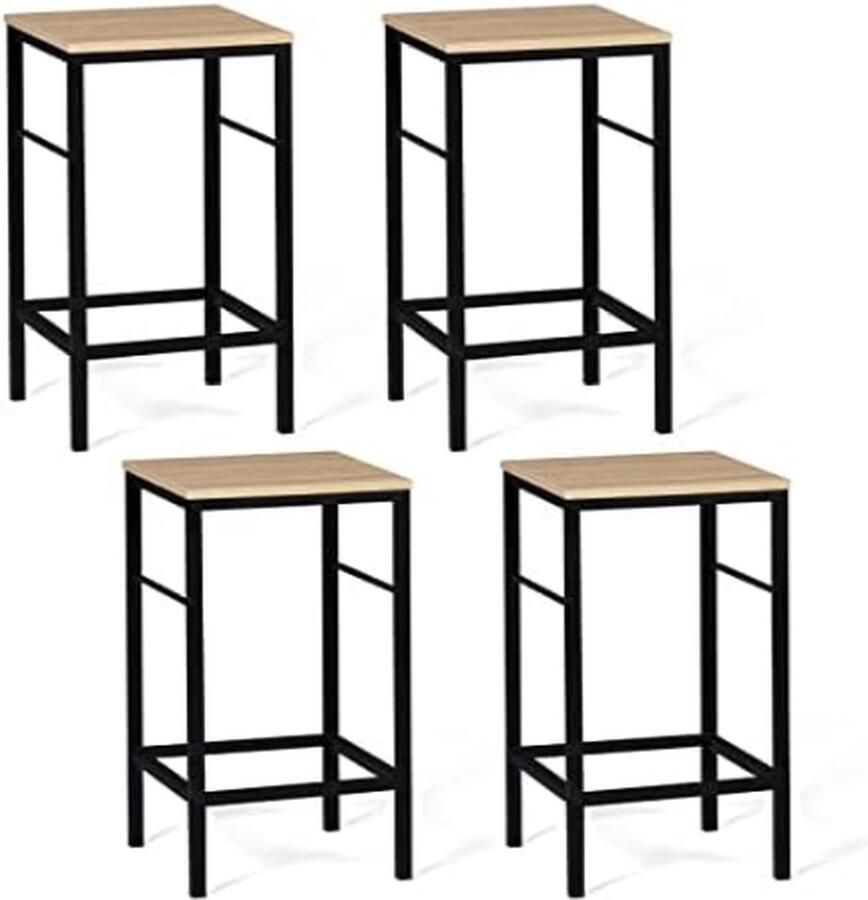 Set van 4 barkrukken Detroit industrieel design