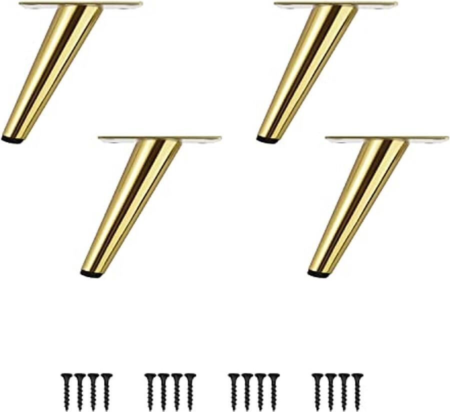 Set van 4 Kegel Meubelpoten met Antislip Basis voor Tafel en Kast