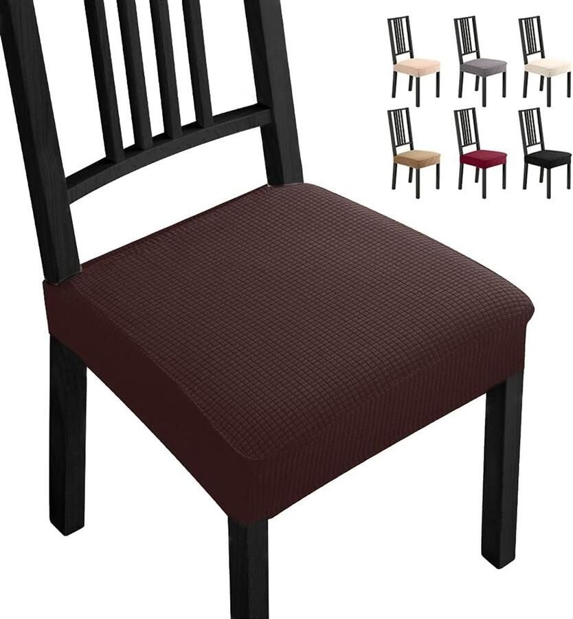 Set van 4 Moderne Elastische Stoelhoezen voor Optimale Bescherming en Stijl in Huis
