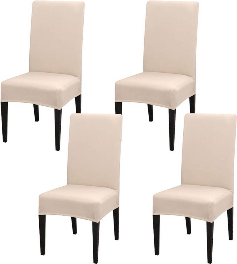 Set van 4 of 6 stretch stoelhoezen voor eetkamerstoelen afneembare wasbare stoelbescherming decoratie stoelhoes voor hotel ceremonie banket keuken restaurant huis bruiloft feest