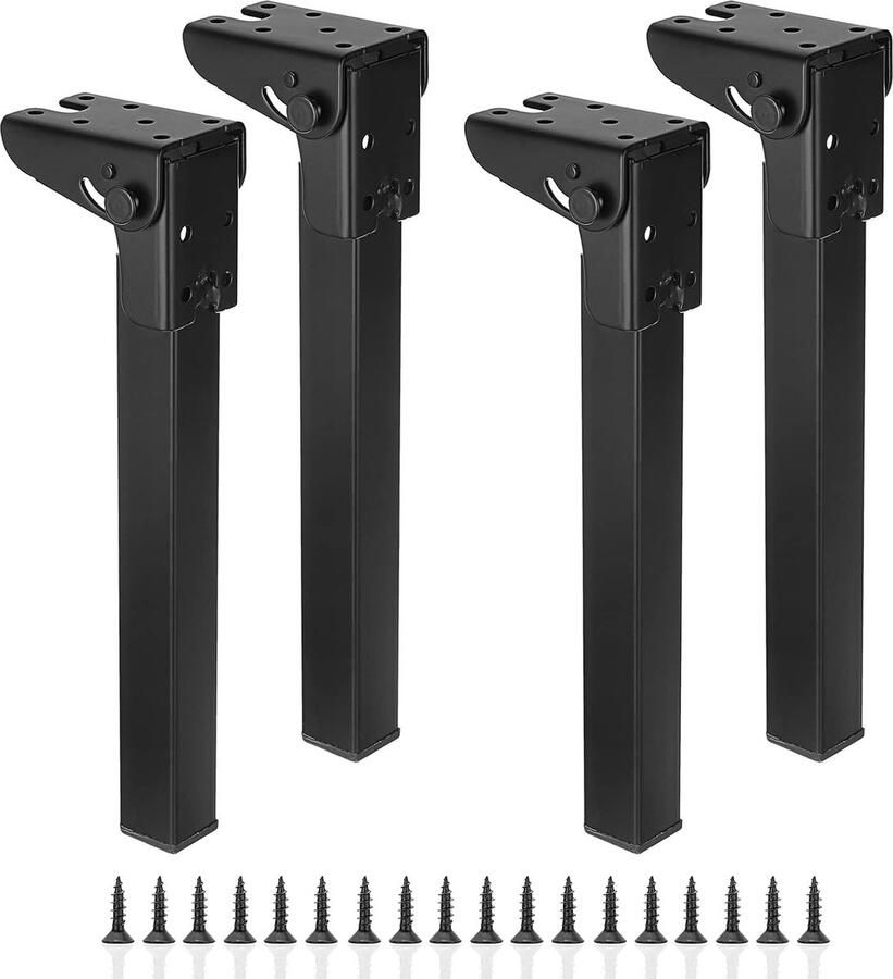 Luvetrex Set van 4 Opvouwbare Tafelpootjes van 25 cm voor Meubels