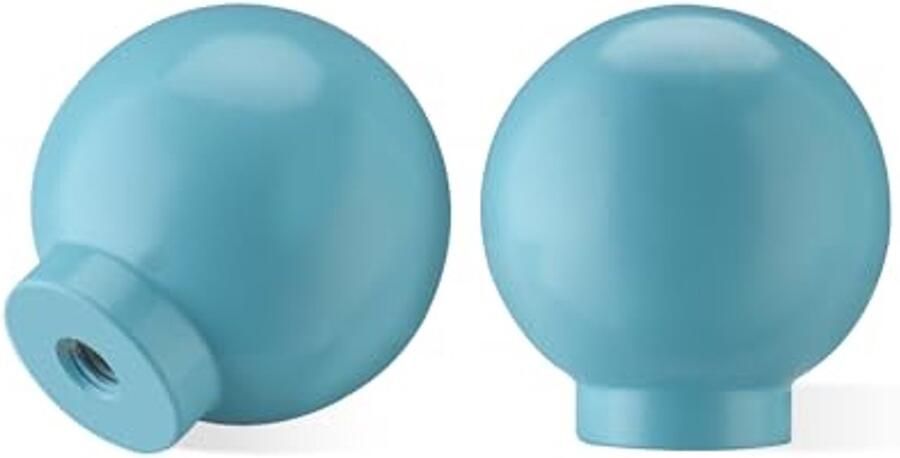 Set van 4 Ronde Meubelknoppen van Aluminium voor Dressoir en Lade