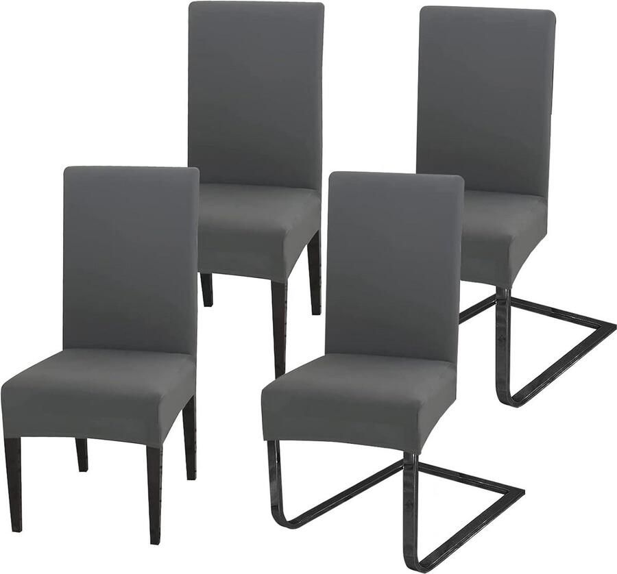 Set van 4 Stretch Stoelhoezen Universele Polyester Hoezen voor Eetkamer Feestdecoratie en Bruiloften