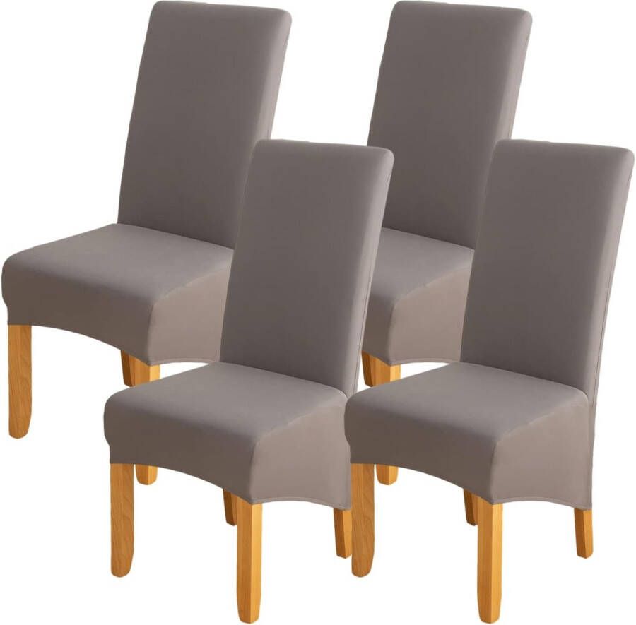 Set van 4 stretch stoelhoezen voor eetkamerstoelen Moderne en elegante uitstraling Stoelhoes stoelbescherming voor keuken banketten feesten en decoratie