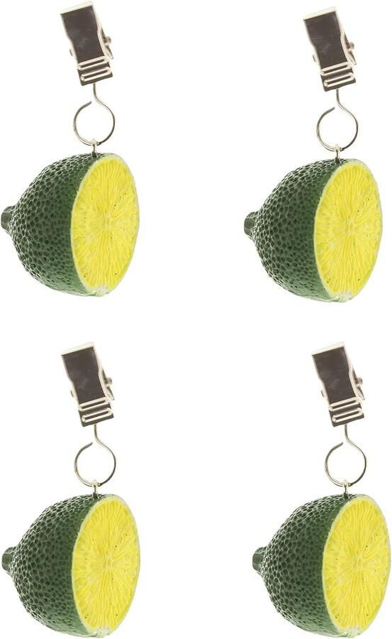 Set van 4 tafelkleedgewichten met klemkracht tafelkleedgewichten ideaal voor de gedekte tafel (limoen)