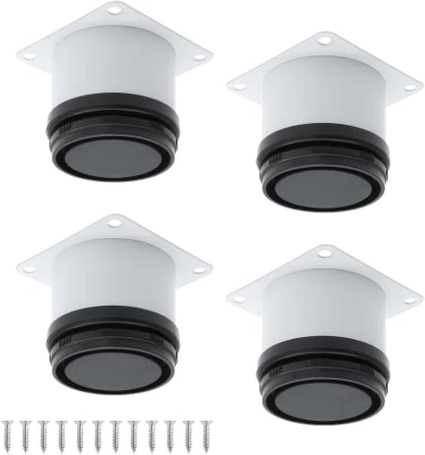 Set van 4 verstelbare meubelpoot 50 mm roestvrij staal voor meubels