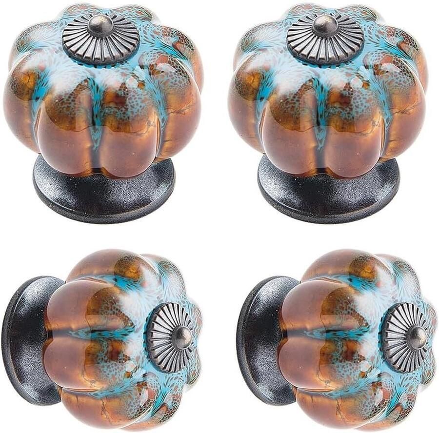 Set van 4 vintage kastgrepen knoppen voor meubelknoppen vintage design keukenmeubels kledingkast commode