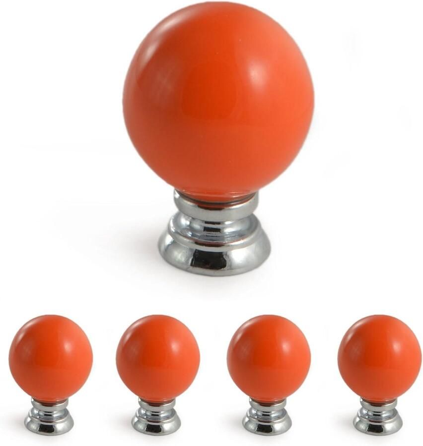 Set van 4 vintage keramieken kastknoppen porselein greep antiek landhuis