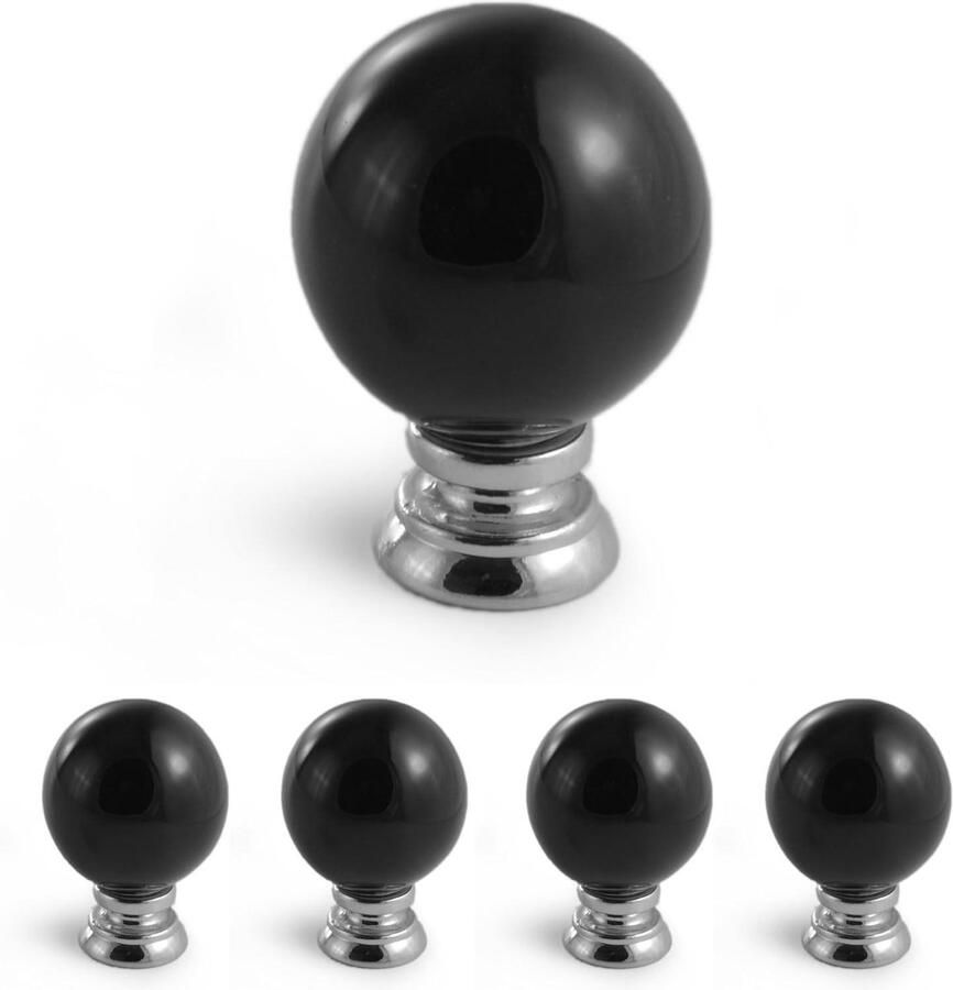 Set van 4 vintage keramieken meubelknoppen antiek landhuis stijl