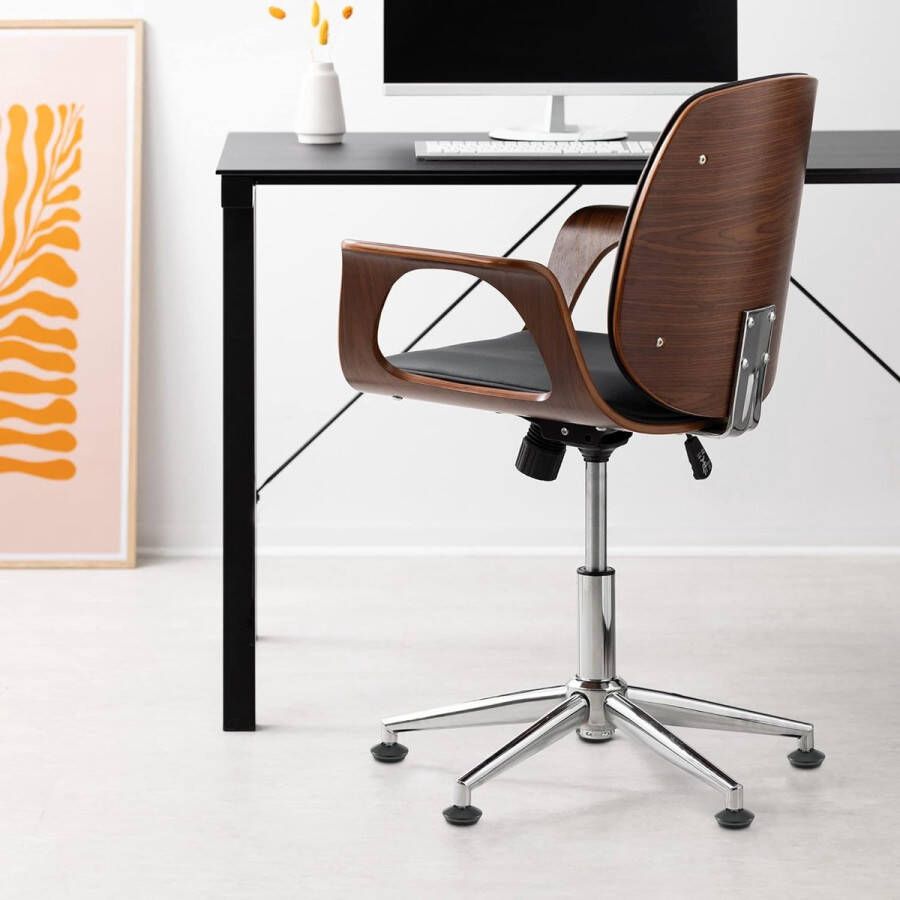 Set van 5 bureaustoel glijders 11 mm Ter vervanging van wieltjes 5 pootjes voor bureaustoel Zwart - Foto 3