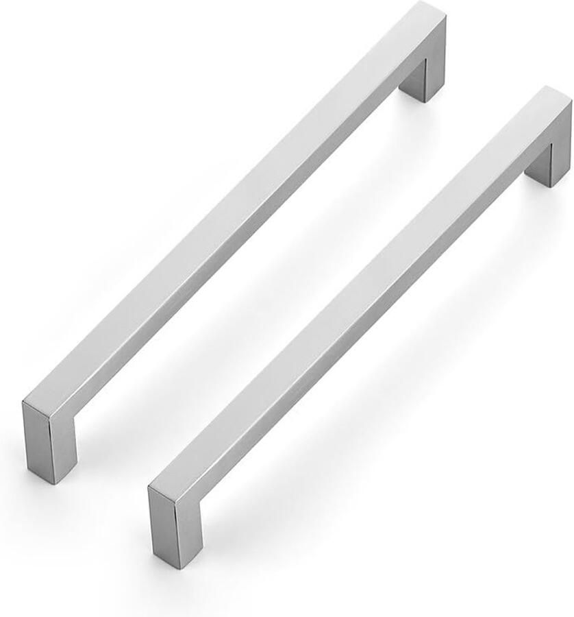 Kastgrepen Roestvrij staal 25 stuks 204 mm Zilver