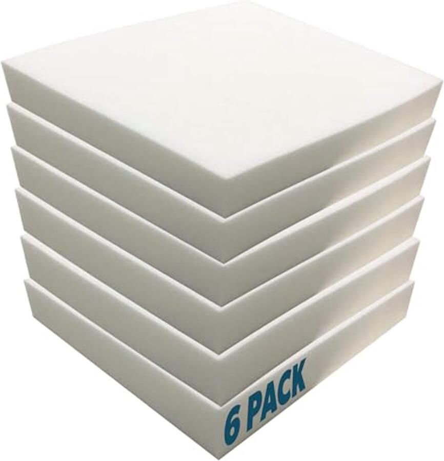 Set van 6 HD Bekleding Schuim 20x20 Inch Vierkant Stoelkussens voor Eetkamerstoelen