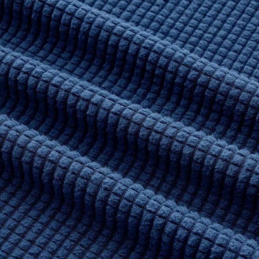 Set van 6 marineblauwe afneembare en wasbare stoelhoezen voor schommelstoelen bureaustoel keuken woonkamer banket familie bruiloft feest