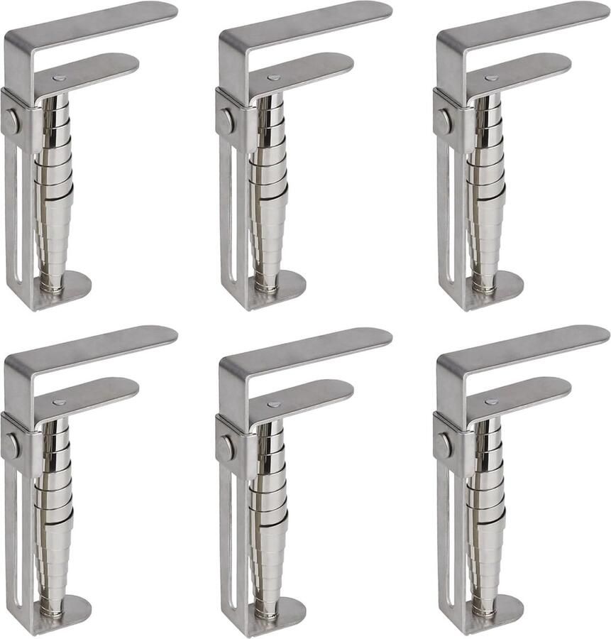 Set van 6 Tafelkleed Klemmen van Roestvrij Staal Tafel Klemmen voor Buitenbruiloft Tuinbanket Restaurant Tafelkleed Houder